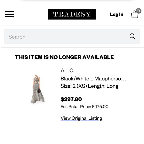 A.L.C. Black/White Macpherson Tie Front Halter Floral casual Maxi  Brand New - Picture 6 of 10